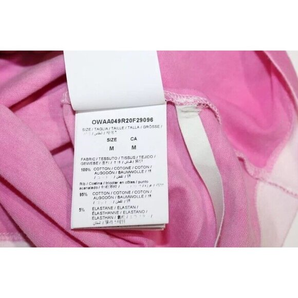 Off White Wavy X Pink Ombre T Shirt Authentic WORN 2X Original Tag Italy Women M - Picture 7 of 11